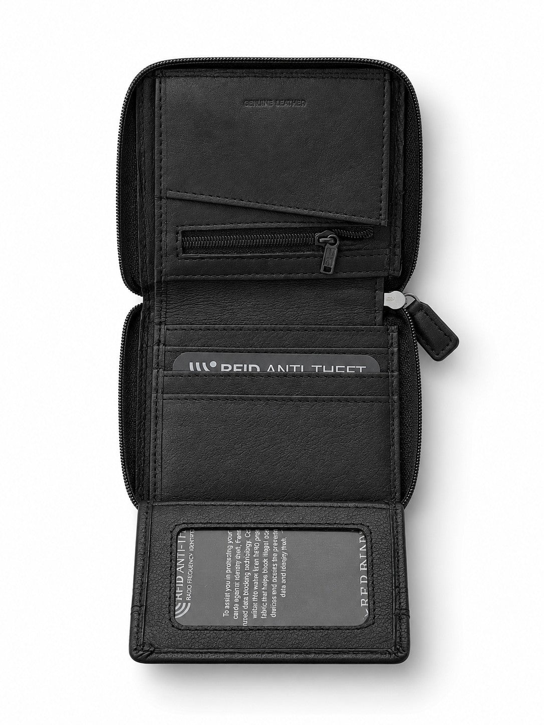 ארנק לכרטיסים FERRINI RFID בסגירת רוכסן מקיף