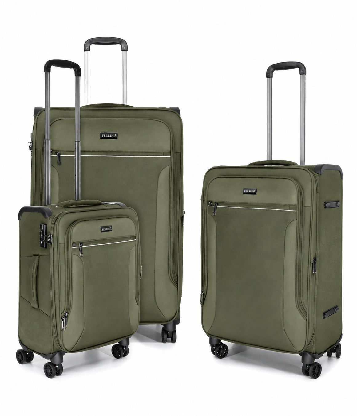 ALPHA סט מזוודות olive green