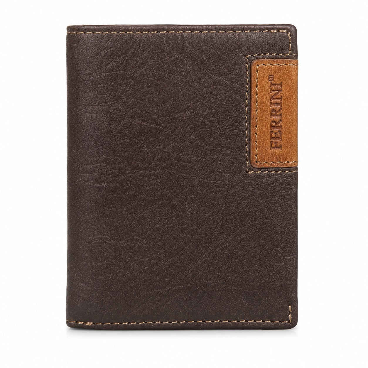 ארנק מגנט מעוצב מעור FERRINI Brown