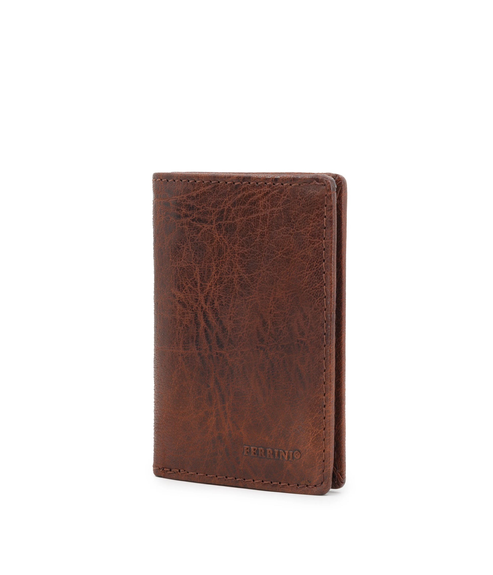 ארנק עור מגנט משומן FERRINI Brown