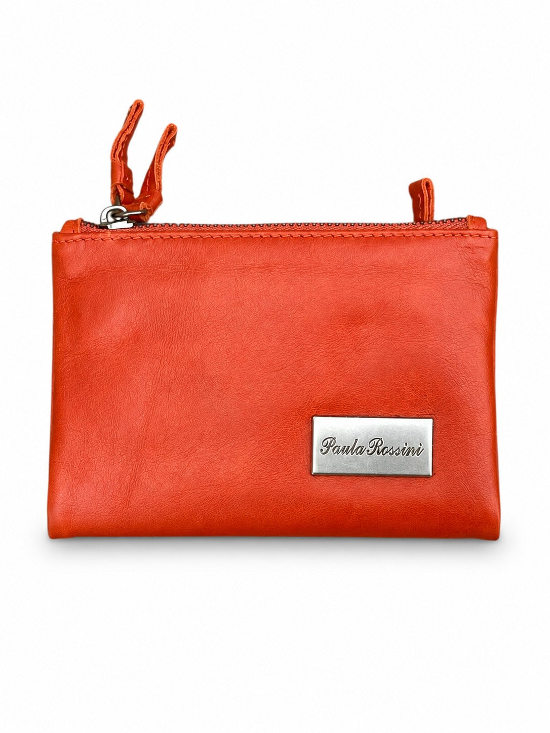 ארנק עור קומפקטי PAULA ROSSINI Orange